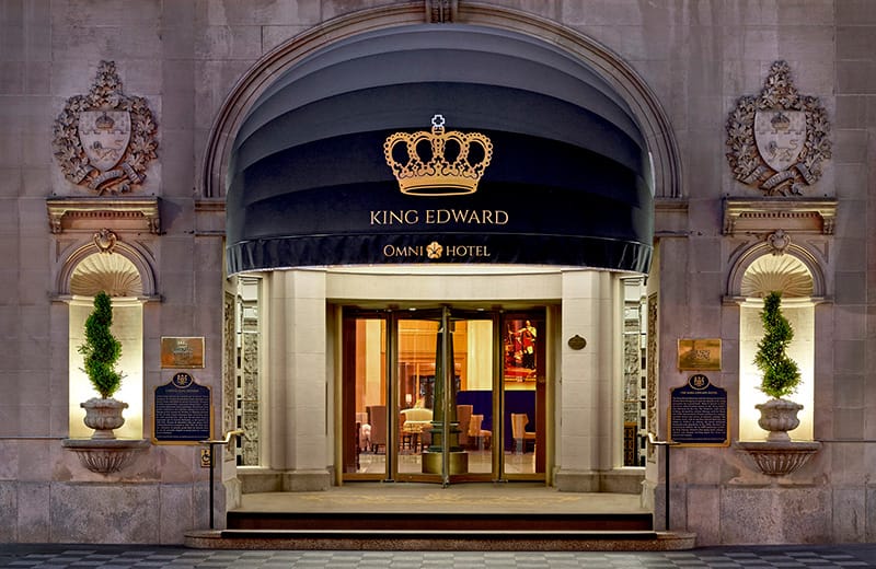 Front door of the King Edward Hotel in Toronto